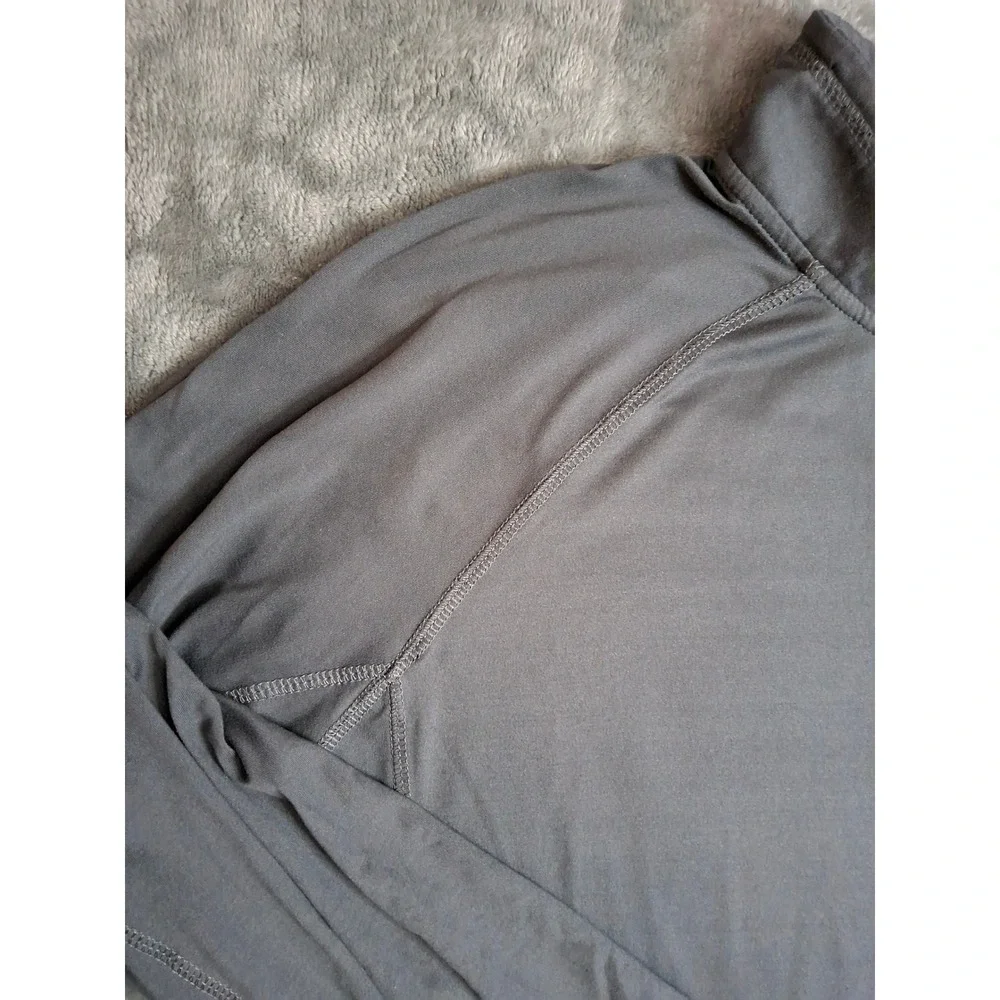 Eddie Bauer Mens XL‎ FreeDry Quarter Zip Pullover Gray Long Sleeve Golf Hiking